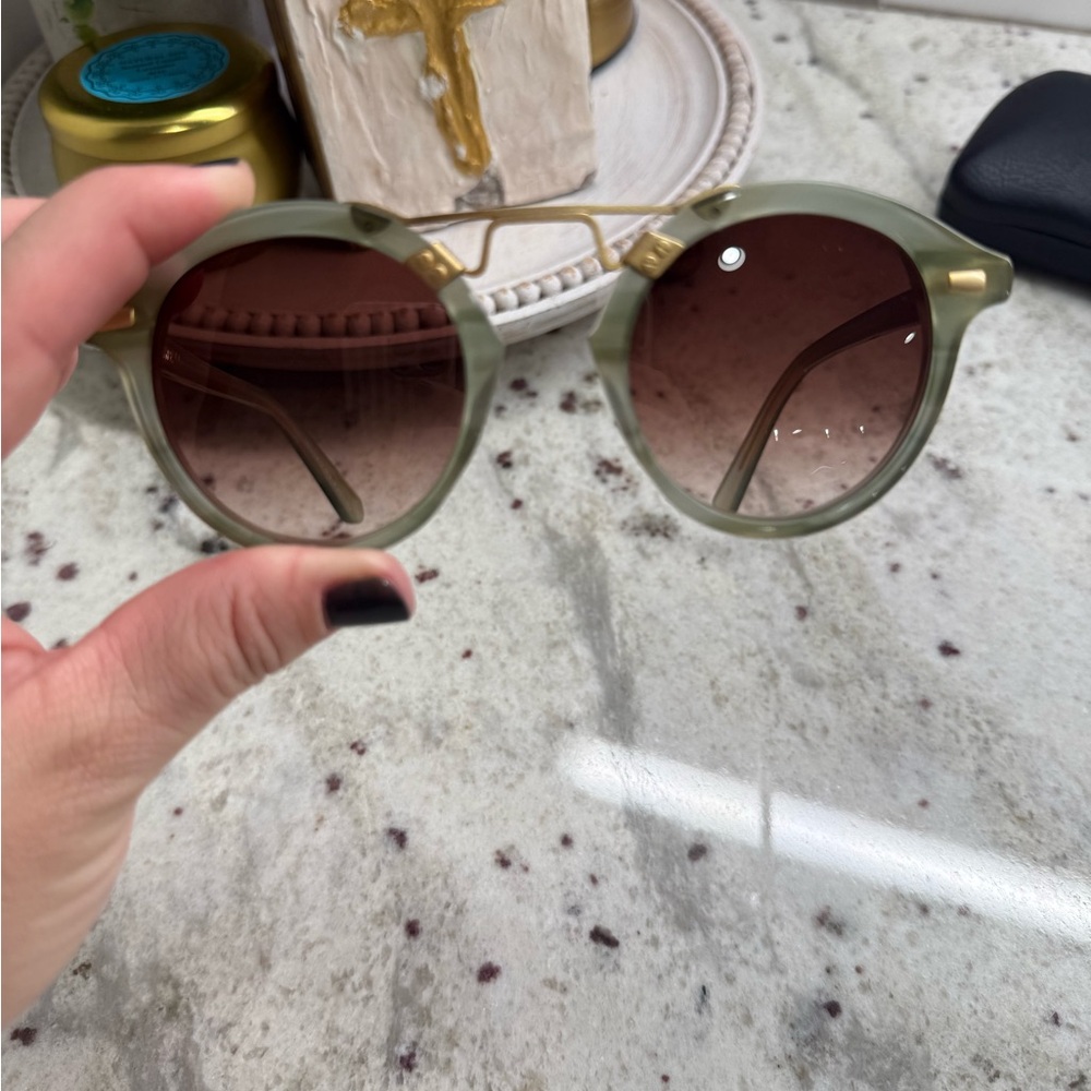 KREWE Olive Sunglasses with Brown Lenses - Picture 3 of 4